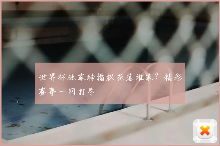 世界杯独家转播权花落谁家？精彩赛事一网打尽